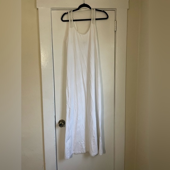 Tommy Bahama White Sheer Shoulder Tank Maxi Dress Size Small - Picture 1 of 6